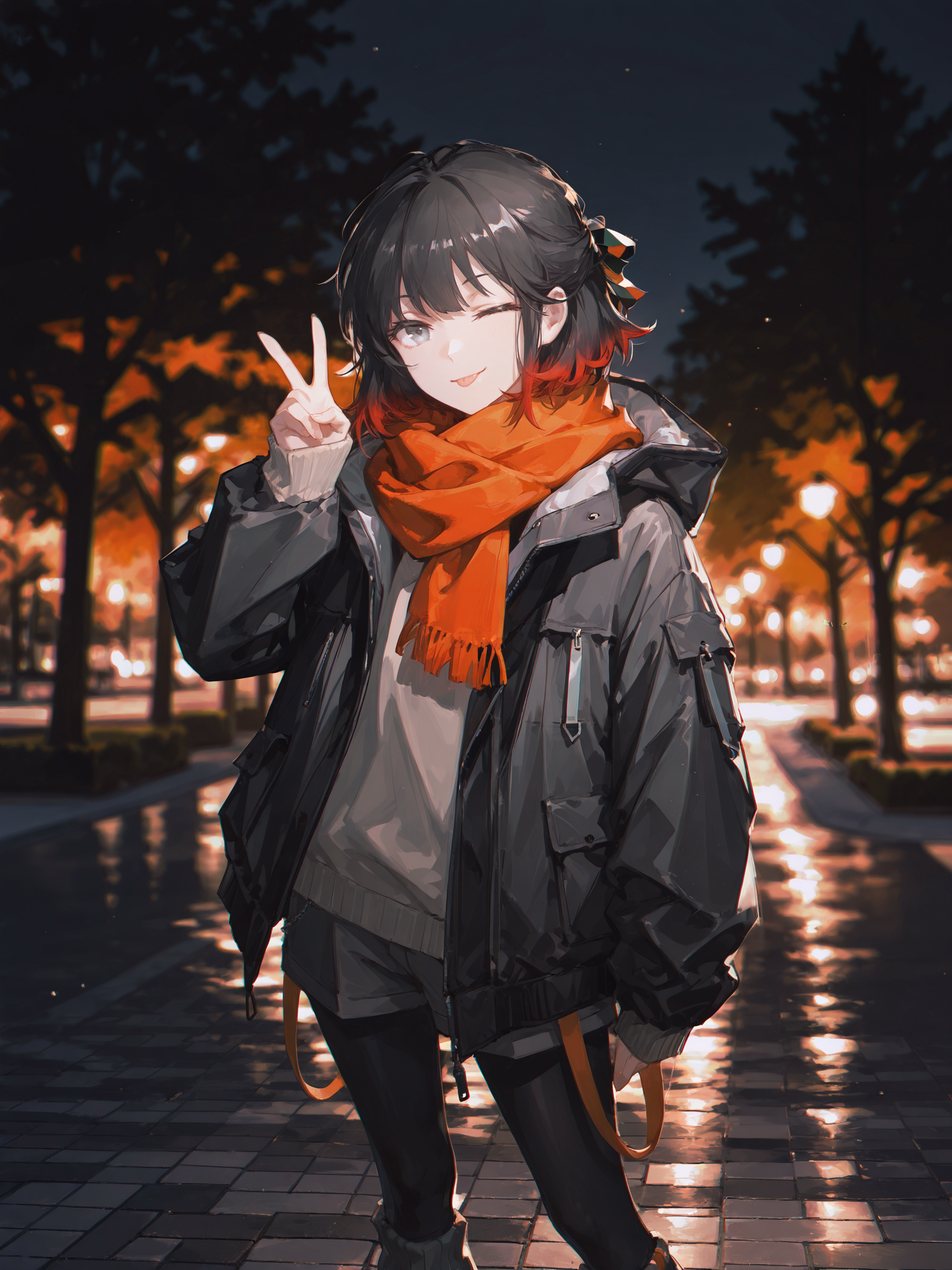 Generated image of Aya Hoshi (星彩) using Hoshi v2